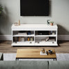 High Gloss White 120cm TV Stand Cabinet Unit 2 Door Sideboard with LED Lights