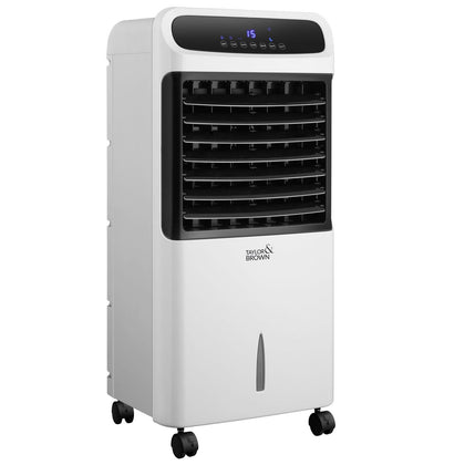 80W 4-in-1 Air Cooler Humidifier Purifier w/ Remote Timer LED 12L Tank Ionizer