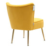 Scallop Back Armchair Cocktail Sofa Accent Seat Living Bedroom Cafe Lounge Sofa