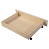 Double Side Bed Faux Leather Upholstered Tufted Button Bed Frame with Drawers