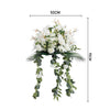 Single Artificial Flower Ball Wreath Topiary Orchid Roses Vine Plants Shop Decor