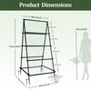 Garden Trellis A-Frame for Climbing Plant Vegetable Fruit Support Stand Full Set