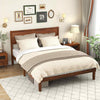 King Size Bed Frame Wood Platform Bed 22 CM Under-bed Storage Space-Walnut