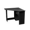 Black/ White Corner Computer Desk PC Laptop Table Book Shelves Home Study Office