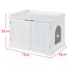 Wooden Cat Litter Box Enclosure Storage Bench Hidden Pet Cat Washroom Trays Sale