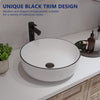 Bathroom Cloakroom Vanity Ceramic Wash Basin Sink Countertop / Wall Mount Modern