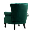 Accent Chair Armchair Upholstered Fabric Velvet Single Sofa Lounge Chair Green