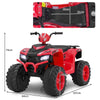 Kids Ride on Car 24V Soft Start Electric Vehicle with LED Lights-Red