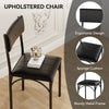 5 Piece Dining Table and Chairs Set Wooden Space Saving with Metal Frame Kitchen