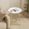 Round Side Coffee Table Tray Sofa Desk LivingRoom Night Stand End Metal Console