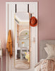 Full Length Over Door Mirror Door Hung Mirror Dormitory Wardrobe Bedroom Mirror