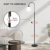 LED Floor Lamp Standing Night Light Modern Living Room Reading Lamp Black