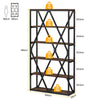 Tribesigns 71-inch Tall Bookshelf, 6 Tier Industrial Large Bookcase, Brown