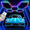 14 x Hexagon LED Lighting Car Detail Home Garage Workshop Retail Barber Car Van#