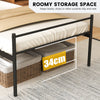 3FT Single Size Metal Bed Heavy-duty Platform Bed Frame with Headboard