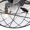17" Ceiling Fan Light Lampshade 3 Speed Wind 5 Blades with Remote Chandelier