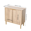 2 Doors Wooden Storage Cabinet Sideboard Hallway Living Room Kitchen Cupboard