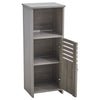 Bathroom Cabinet Grey Oak Single Door Wooden Cupboard Storage Rack Furniture UK