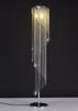 Modern Home Crystal Floor Lamp Living Room Light S Shape Chrome Finish Lighting