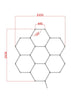 1-14 Hexagon Hex LED Lighting Car Detail Home Garage Workshop Retail Mancave