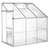 Lean to greenhouse polycarbonate aluminium grow plants growhouse garden 4,09m³