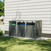 Triple Wheelie Bin Storage Metal Store Cover Garden Rubbish Dustbin 3 Shed Sreen