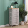 Fabric Cabinets Storage Unit Metal Frame Chest of Drawer Organiser Bedside Table