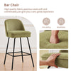 2X Breakfast Bar Stools Thickened Pad Linen Dining Chairs for Counter Kitchen