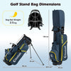 Men's Complete Golf Clubs and Bag Set Golf Stand Bag with Headcovers