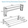 Folding Laundry Drying Rack Wall-Mounted Clothes Airer Expandable Towel Rack
