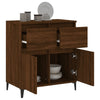 Gecheer Sideboard Brown Oak 60x35x70 Engineered Wood Sideboard G2Y8