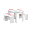 Rectangle Dining Tables for 2-4 Small Space, Wooden Kitchen Table Home/Office