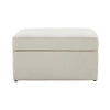 Dusk Soho Natural Linen Look Fabric Ottoman Storage Pouffe RRP £159