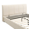 Double 4ft6 Grey White Fabric Ottoman Storage Bed Velvet Gas Lift Up Storage Bed