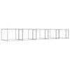 Dog Cage with Doors Grey 10x2x1.5 m Galvanised Steel D3V4