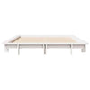 Bed Frame White 120x200 Solid Wood Pine T6R4