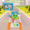 Interactive Simulation Driving Educational Toy w/Stool Birthday Gift for Toddler