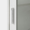Bathroom Storage Cabinet 3 Tier White with Adjistable Shelves Standing Floor