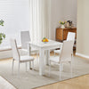 Modern 110/75cm Wooden Dining Table for Dining Room Kitchen for 2-6 People