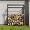 XL Outdoor Wooden Log Store Metal Garden Shed Firewood Stacking Storage Shelter