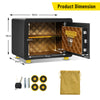 Digital Security Safe Box Electronic Money Cash Jewelry Deposit Case with Keys