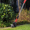 12V Garden Electric Cordless Hedge Trimmer Extendable Pole w/2 Batteries&Charger