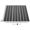 Fence Panel Set WPC 526x186 cm Black NEW