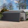 Outdoor Storage Shed Equipment Shelter Cover Bicycle PE Waterproof Steel Frame