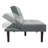 Modern Fabric 3 Seater Sofa Recliner Sleeper Sofa Bed Single With Solid Wood Leg