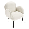 Luxury Teddy Velvet Armchair Accent Padded Seat Chair Occasional Lounge Sofa