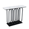 100cm Modern Console Table Faux Marble Narrow Entryway Hallway Table Accent Desk