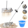 Beach Sand Rake, Beach Foldable Tooth Stainless Steel Sand Sifter +Foldable Pail