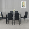 Set of 4/6 Diamond Dining Chairs Metal Legs High Back Seat Dining Room Furniture
