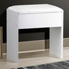 Dressing Table Stool Makeup Bench Padded Chair Piano Seat Vanity SoftStool White